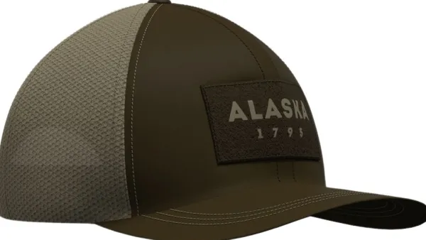 Alaska 1795 Metsästysasusteet/Metsästyslippikset^Alaska Trucker Cap lippalakki, ruskea / vihreä
