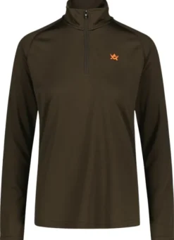 Alaska 1795 Alaska W's CoolDry Half-Zip Top Brown| Metsästysliivit/Fleeceliivit