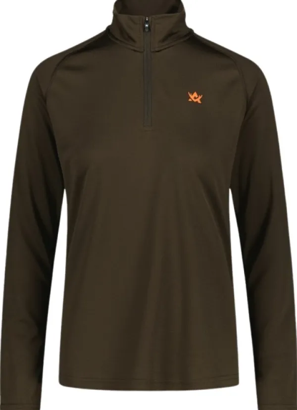 Alaska 1795 Alaska W's CoolDry Half-Zip Top Brown| Metsästysliivit/Fleeceliivit