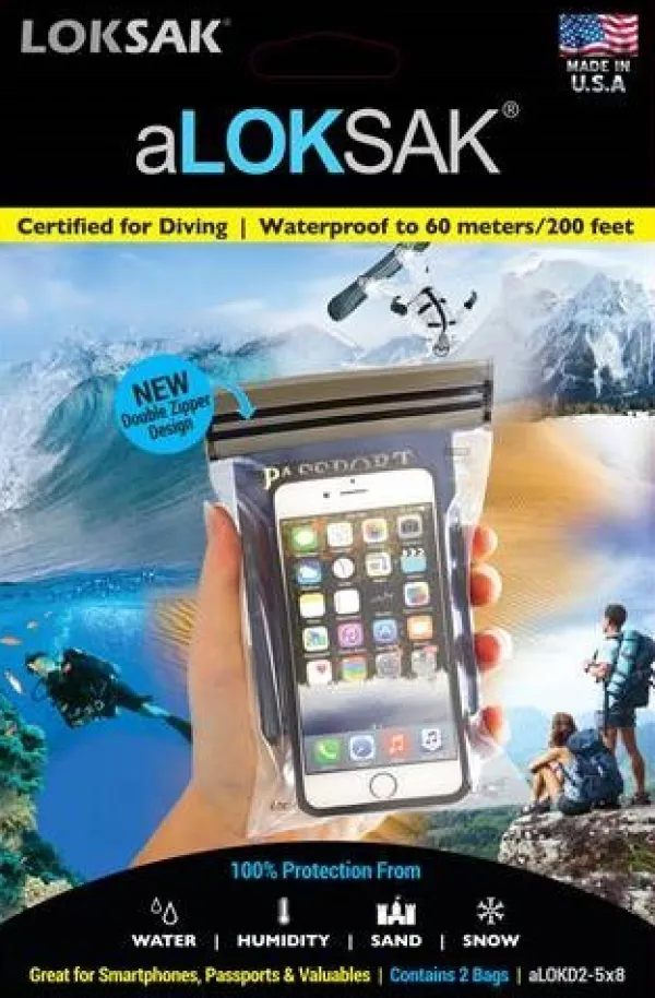 aLoksak Suojapussit Ja Kotelot^5X8 Xxl Smartphone (12.1X20.3Cm) suojapussi, 2kpl