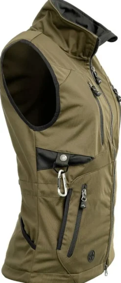 Arrak Outdoor Arrak Acadia Softshell Vest Olive -naisten liivi, oliivi| Koiranohjaajan Vaatteet