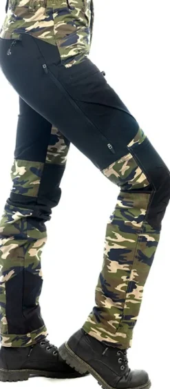 Arrak Outdoor Vapaa-ajan Housut^Arrak Active Stretch Pants Camo -naisten tekniset housut, camo