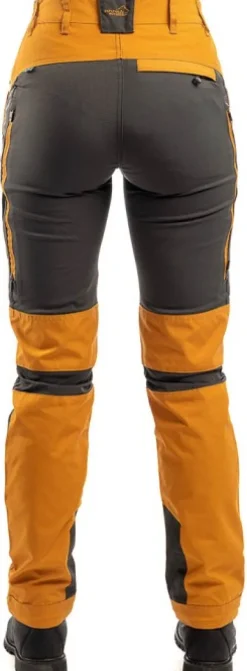 Arrak Outdoor Retkeilyhousut^Arrak Active Stretch -ulkoiluhousut naisille, oranssi/musta