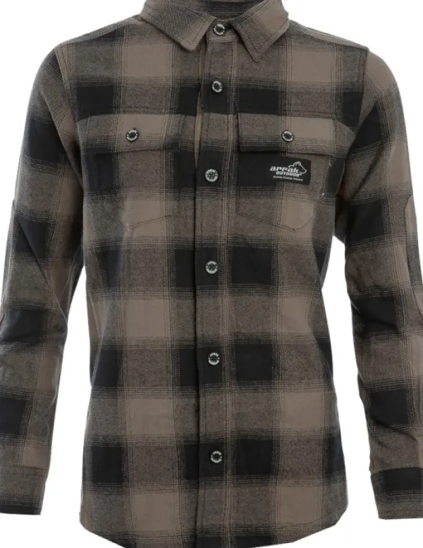 Arrak Outdoor Metsästyspaidat^Arrak Flannel Shirt naisten flanellipaita, ruskea
