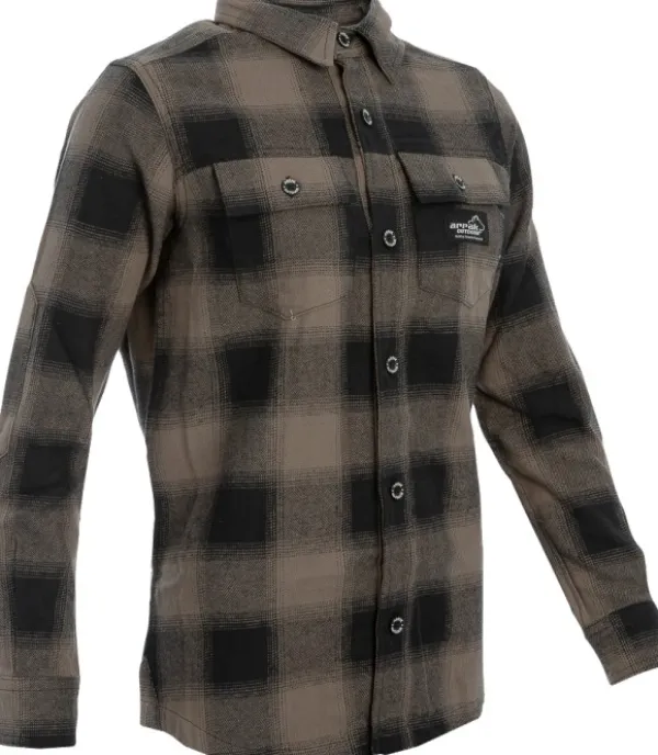 Arrak Outdoor Metsästyspaidat^Arrak Flannel Shirt naisten flanellipaita, ruskea