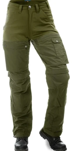 Arrak Outdoor Arrak Flexible Zip Off Pant naisten katkolahjehousut, vihreä| Koiranohjaajan Vaatteet