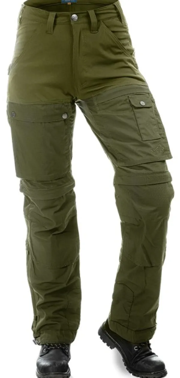 Arrak Outdoor Arrak Flexible Zip Off Pant naisten katkolahjehousut, vihreä| Koiranohjaajan Vaatteet