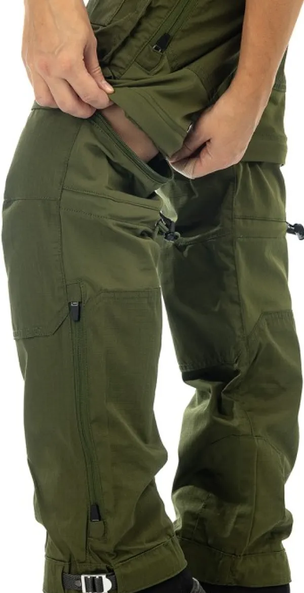 Arrak Outdoor Arrak Flexible Zip Off Pant naisten katkolahjehousut, vihreä| Koiranohjaajan Vaatteet