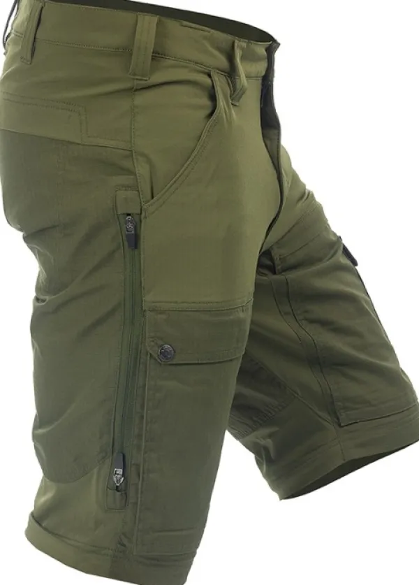 Arrak Outdoor Polvihousut^Arrak Flexible Zip Off Pant katkolahjehousut, vihreä