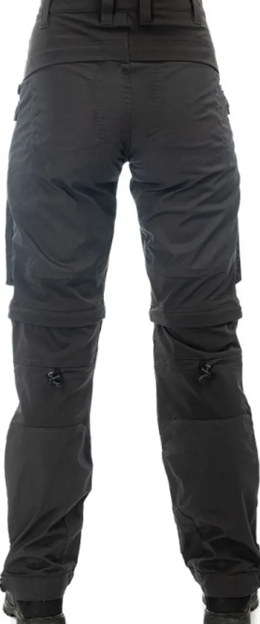 Arrak Outdoor Arrak Flexible Zip Off Pant naisten katkolahjehousut, mustaharmaa| Koiranohjaajan Vaatteet