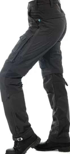 Arrak Outdoor Arrak Flexible Zip Off Pant naisten katkolahjehousut, mustaharmaa| Koiranohjaajan Vaatteet