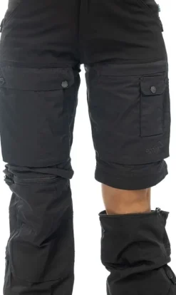 Arrak Outdoor Arrak Flexible Zip Off Pant naisten katkolahjehousut, mustaharmaa| Koiranohjaajan Vaatteet