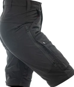 Arrak Outdoor Arrak Flexible Zip Off Pant naisten katkolahjehousut, mustaharmaa| Koiranohjaajan Vaatteet