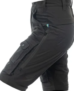 Arrak Outdoor Arrak Flexible Zip Off Pant naisten katkolahjehousut, mustaharmaa| Koiranohjaajan Vaatteet