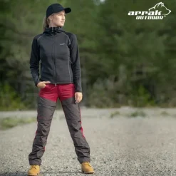 Arrak Outdoor Outlet - Housut Ja Shortsit^Arrak Hybrid naisten housut punainen