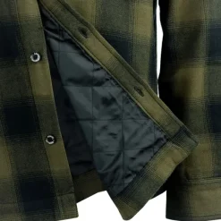 Arrak Outdoor Arrak M's Flannel Shirt Insulated Olive/Black| Koiranohjaajan Vaatteet