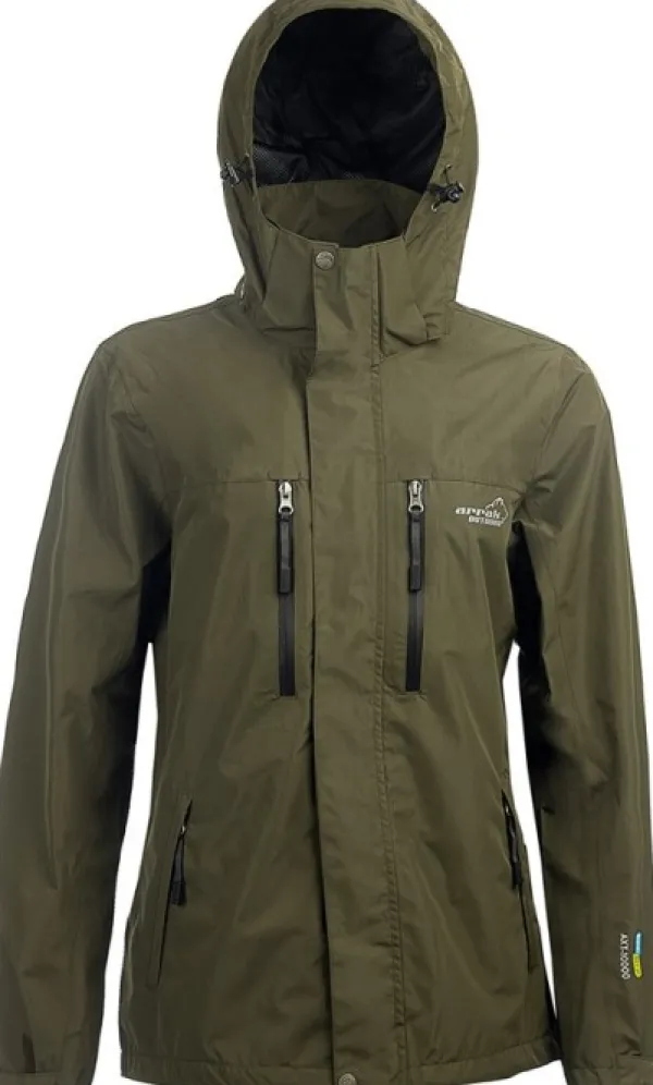 Arrak Outdoor Koiranohjaajan Vaatteet^Arrak Rain Jacket naisten sade- ja kuoritakki, oliivi