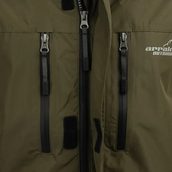 Arrak Outdoor Koiranohjaajan Vaatteet^Arrak Rain Jacket naisten sade- ja kuoritakki, oliivi
