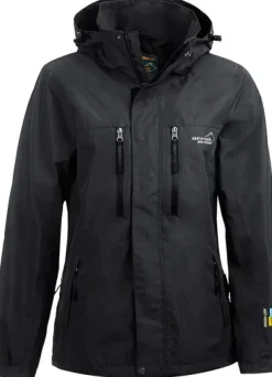 Arrak Outdoor Koiranohjaajan Vaatteet^Arrak Rain Jacket naisten sade- ja kuoritakki, musta