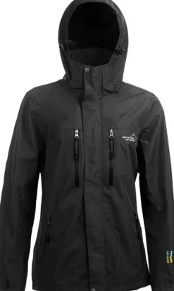 Arrak Outdoor Koiranohjaajan Vaatteet^Arrak Rain Jacket naisten sade- ja kuoritakki, musta