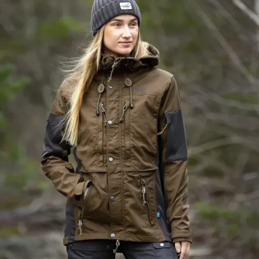 Arrak Outdoor Koiranohjaajan Vaatteet^Arrak Trek Jacket naisten kuoritakki, ruskea
