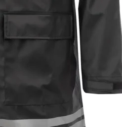 Arrak Outdoor Koiranohjaajan Vaatteet^Arrak Unisex Raincoat pitkä sadetakki, musta