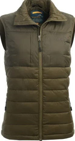 Arrak Outdoor Koiranohjaajan Vaatteet^Arrak Warmy Vest naisten liivi, oliivi