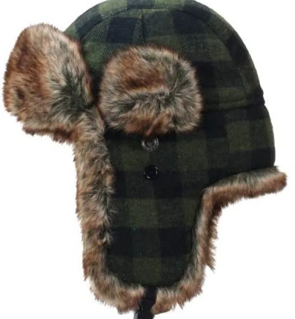 Avignon Outlet - Asusteet^Flaps Talvihattu Vihreä Ruudullinen