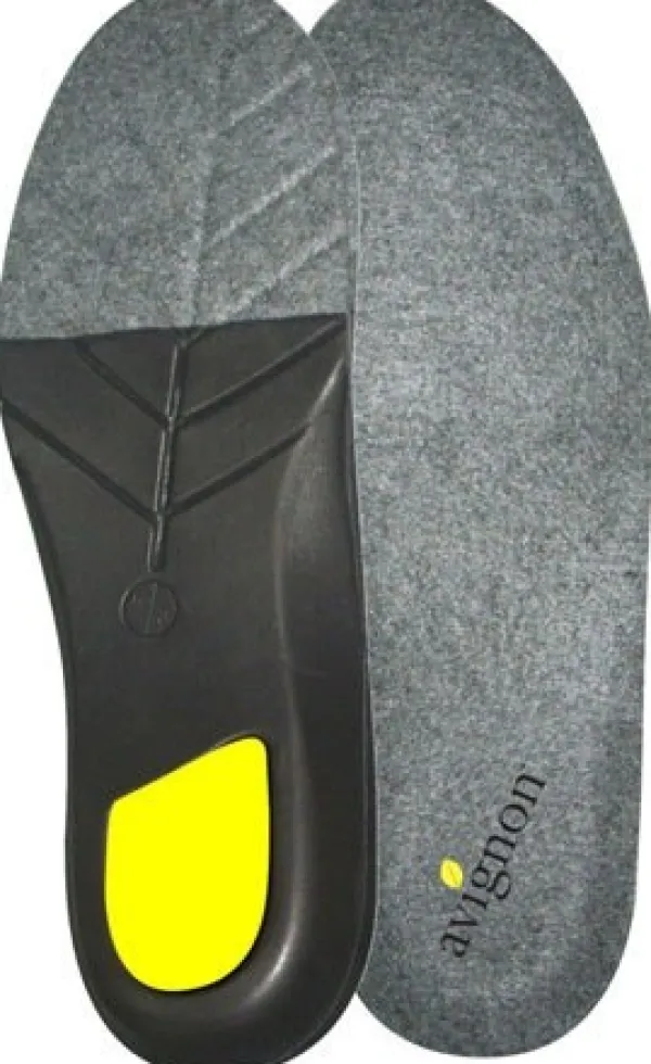 Avignon Kengänhoito^-huopapohjallinen, harmaa