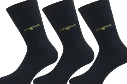 Avignon Metsästyssukat^Liner -merinovillasukat, unisex, 3 kpl, musta