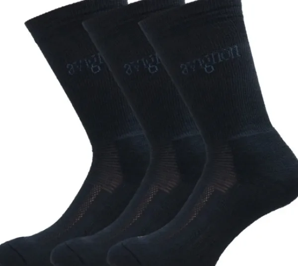 Avignon Terry Hiking -merinovillasukat, 3 paria| Metsästyssukat