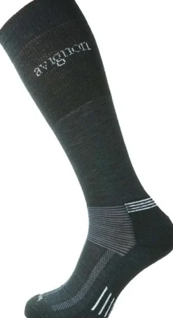 Avignon Metsästyssukat^Ull Terry Knä korkeavartinen sukka, Basic Black