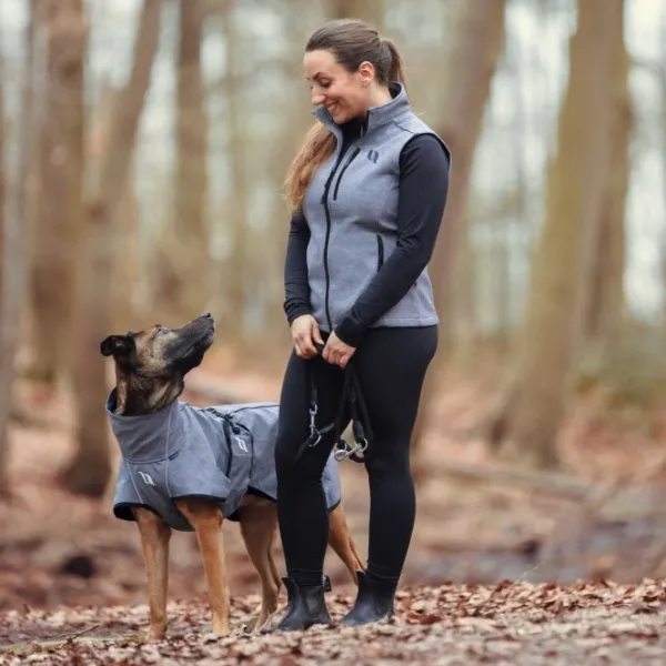 Back on Track Sadetakit^Bark koiran takki, 40-50 cm, Grey