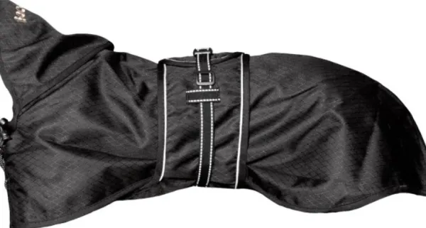 Back on Track Sadetakit^koiran jokasääntakki, musta 27-40 cm