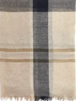 Barbour Abigail Tartan Scarf huivi, Dark Navy/Light Sand| Päähineet, huivit ja kaulurit/Kaulahuivit