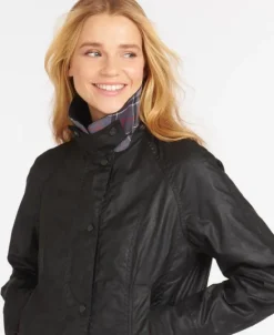 Barbour Beadnell naisten öljykangastakki, musta| Öljykangas- Ja Vahatakit