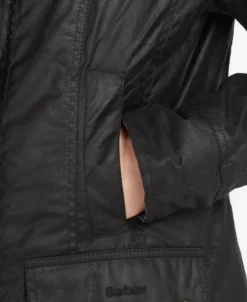 Barbour Beadnell naisten öljykangastakki, musta| Öljykangas- Ja Vahatakit