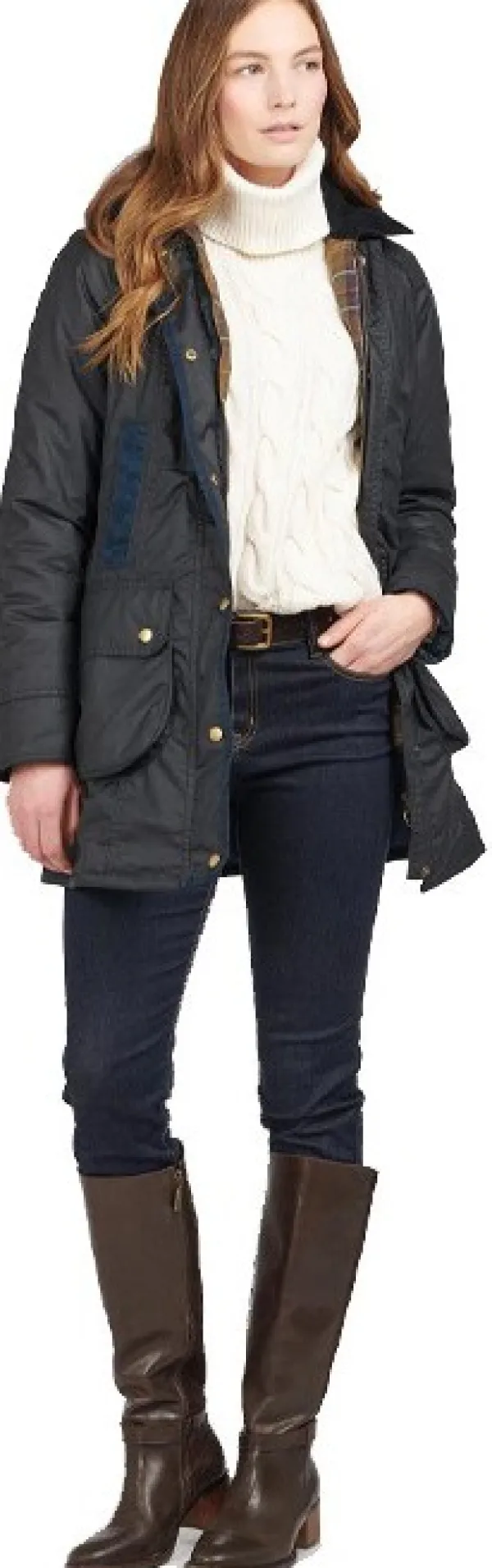 Barbour Bower Wax Jacket naisten takki, Navy/Classic| Talvitakit
