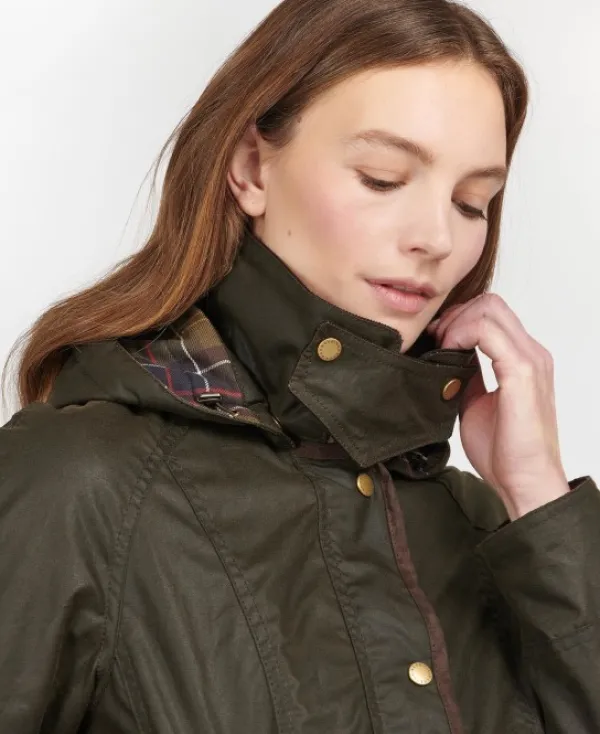 Barbour Bower Wax Jacket naisten vahatakki, oliivi| Metsästystakit/Öljytakit Metsälle