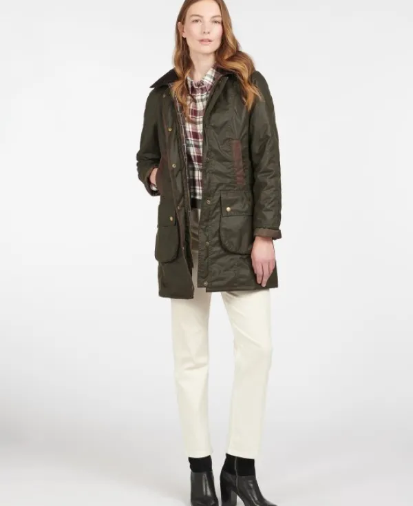 Barbour Bower Wax Jacket naisten vahatakki, oliivi| Metsästystakit/Öljytakit Metsälle