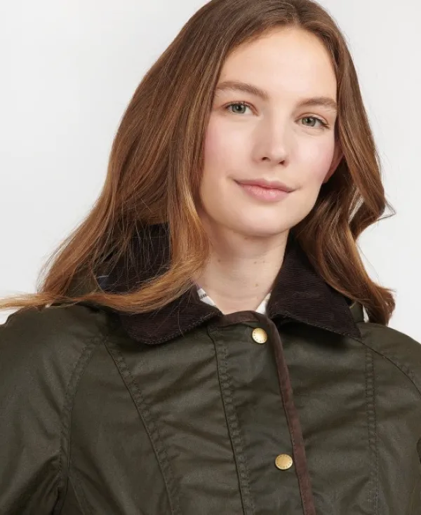 Barbour Bower Wax Jacket naisten vahatakki, oliivi| Metsästystakit/Öljytakit Metsälle