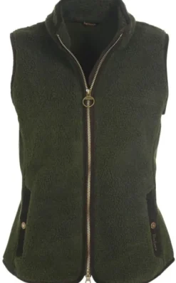 Barbour Liivit^Burford Fleece naisten fleeceliivi, vihreä