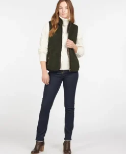 Barbour Liivit^Burford Fleece naisten fleeceliivi, vihreä