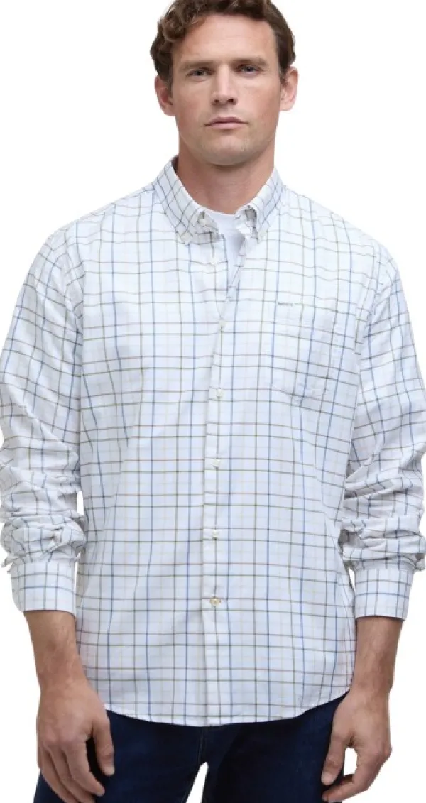 Barbour Flanelli- Ja Kauluspaidat^Caswell Tattersall Regular Fit Shirt paita, Pine Green