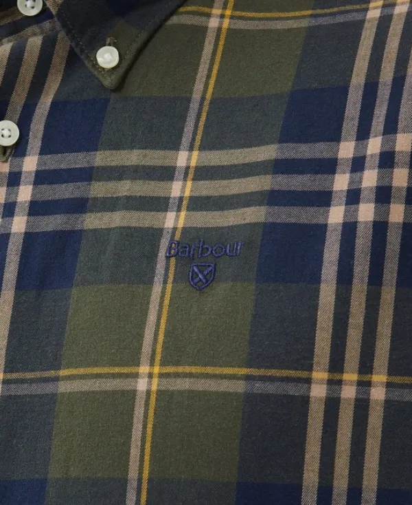 Barbour Edgar Tailored Shirt kauluspaita, Olive| Flanelli- Ja Kauluspaidat