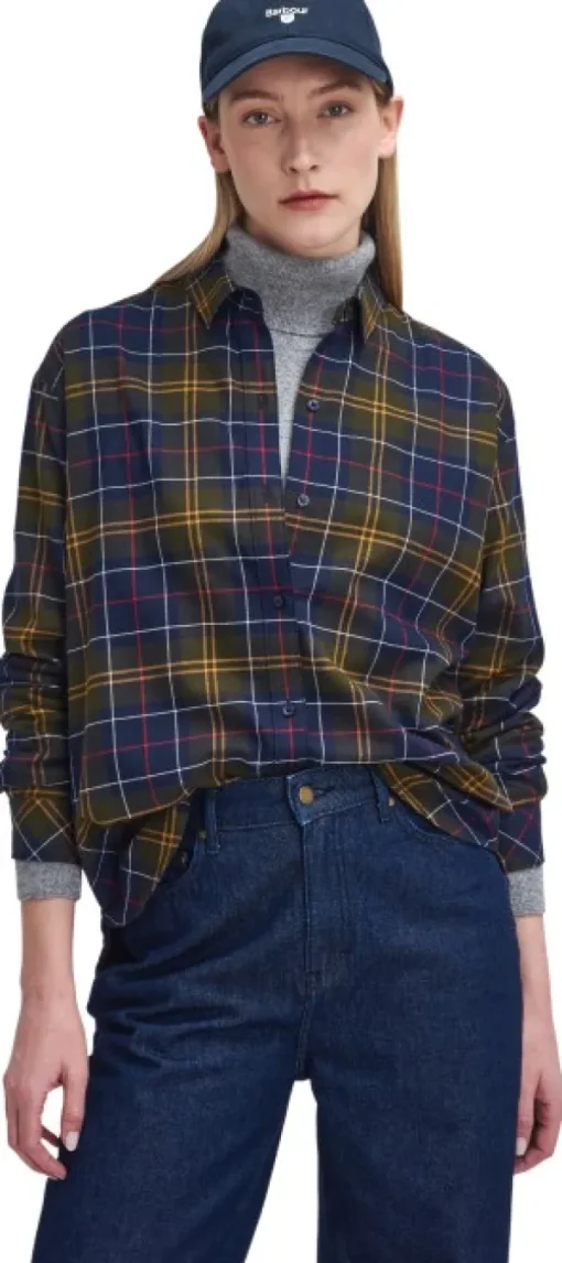 Barbour Elishaw Shirt naisten paita, Classic Tartan| Flanelli- Ja Kauluspaidat