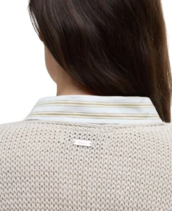 Barbour Pitkähihaiset Paidat^Emmie Knitted Jumper naisten paita, Light Sand