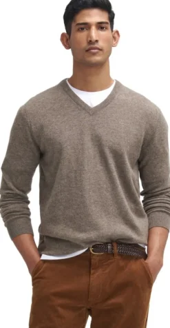 Barbour Pitkähihaiset Paidat^Essential Lambswool villapaita, Dark Stone