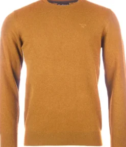 Barbour Essential Lambswool Crew Neck lampaanvillapaita, Copper| Pitkähihaiset Paidat
