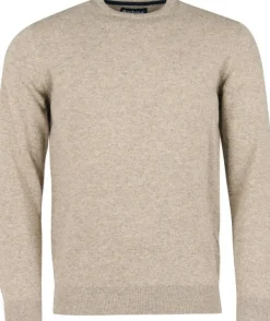 Barbour Pitkähihaiset Paidat^Essential Lambswool Crew Neck lampaanvillapaita, Fossil